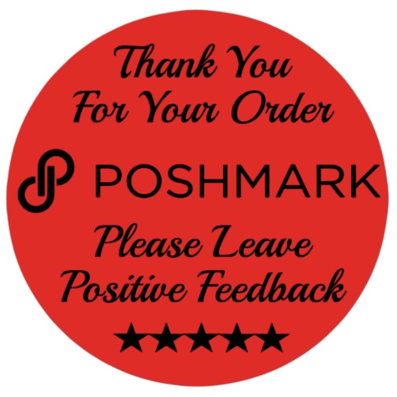 Thank You For Your Poshmark Purchase Labels Stickers 12 colors to choose from - Picture 3 of 14